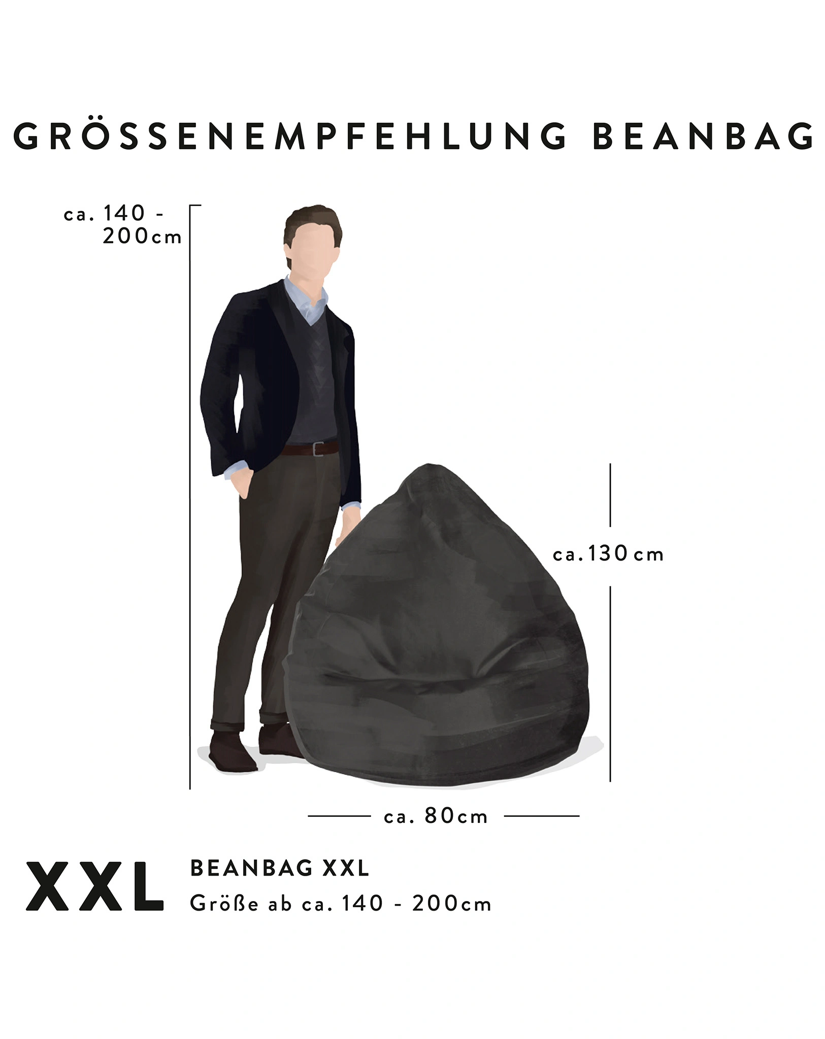 Sitzsack BeanBag BRAVA XXL (Farbe: altrose)