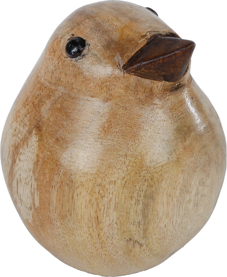 Beeld naturel Pouf 6 x 6 x 10 cm