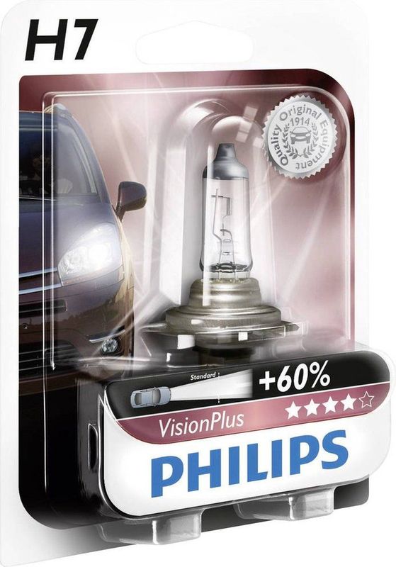 Philips - 12972VPS2 - H7 Visionplus - 55W - 12V - 2 Stuks