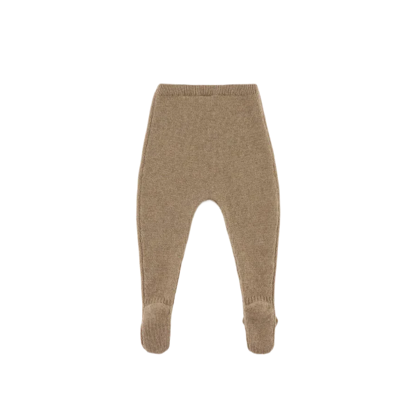 Matsie Merino Wool Leggings | Bear | Milk Chocolate Melange