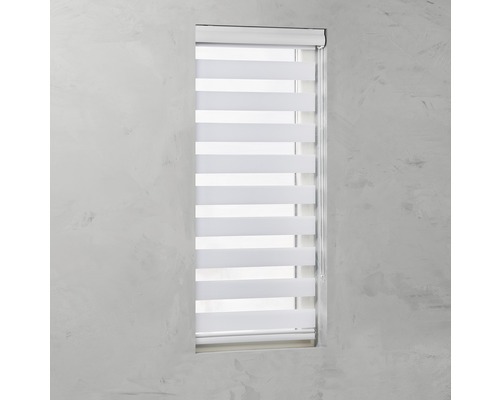 Soluna verduisterend dubbel rolgordijn D-R6 met cassette, wit, 40x175 cm