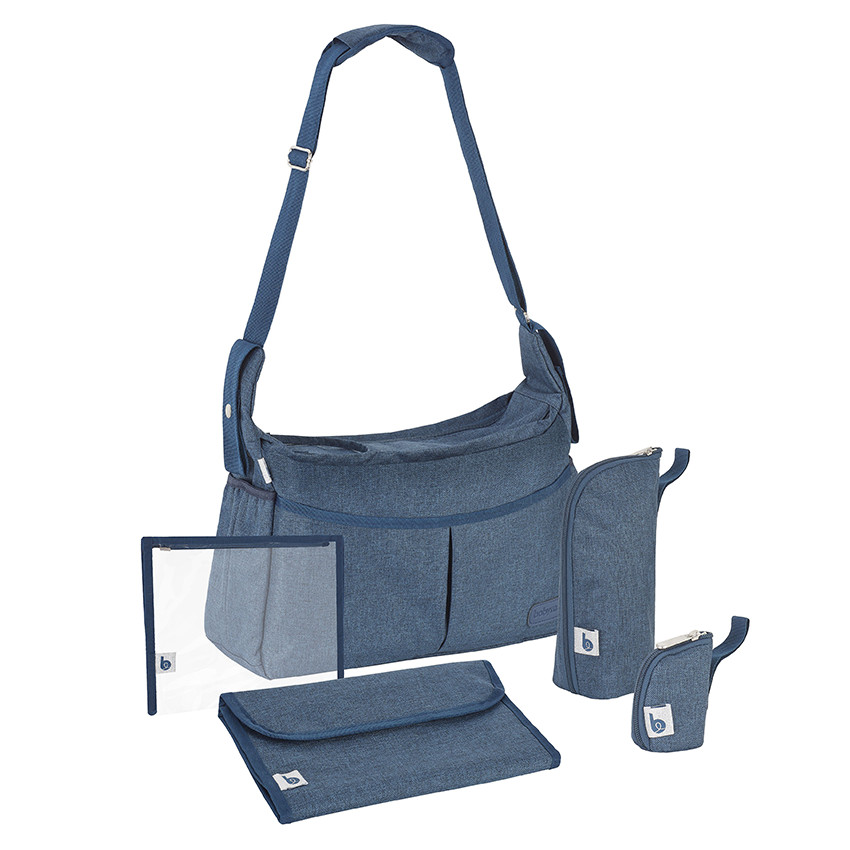 Sac à langer Urban Bag - Bleu chiné