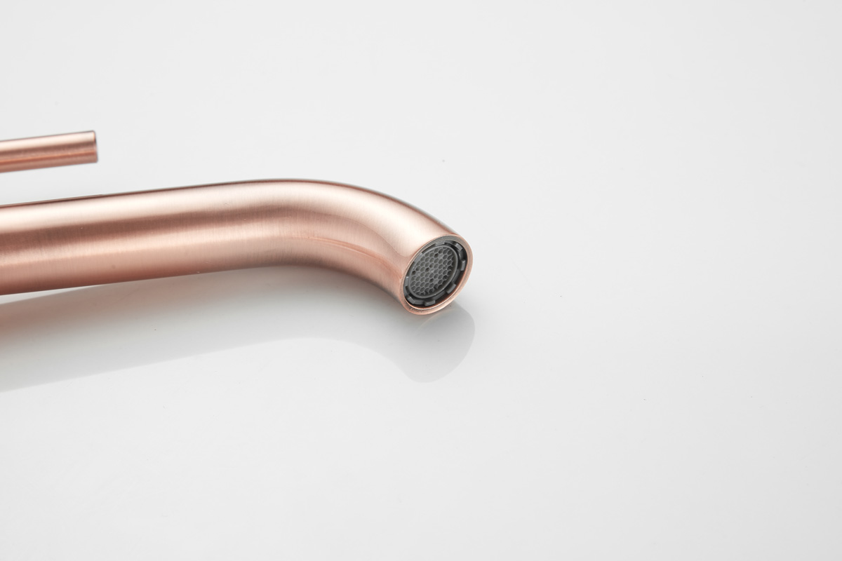 Saniclear Copper verhoogde toiletkraan koper geborsteld