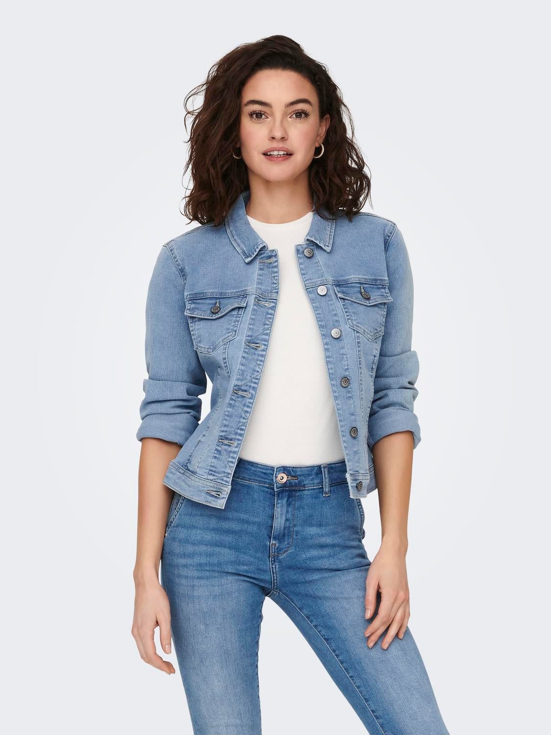 ONLWONDER Jeansjacke Light Blue Denim
