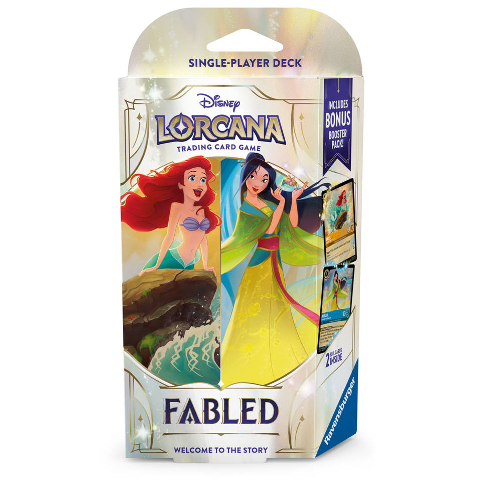 Disney Lorcana TCG Fabled starter deck Ariel & Mulan