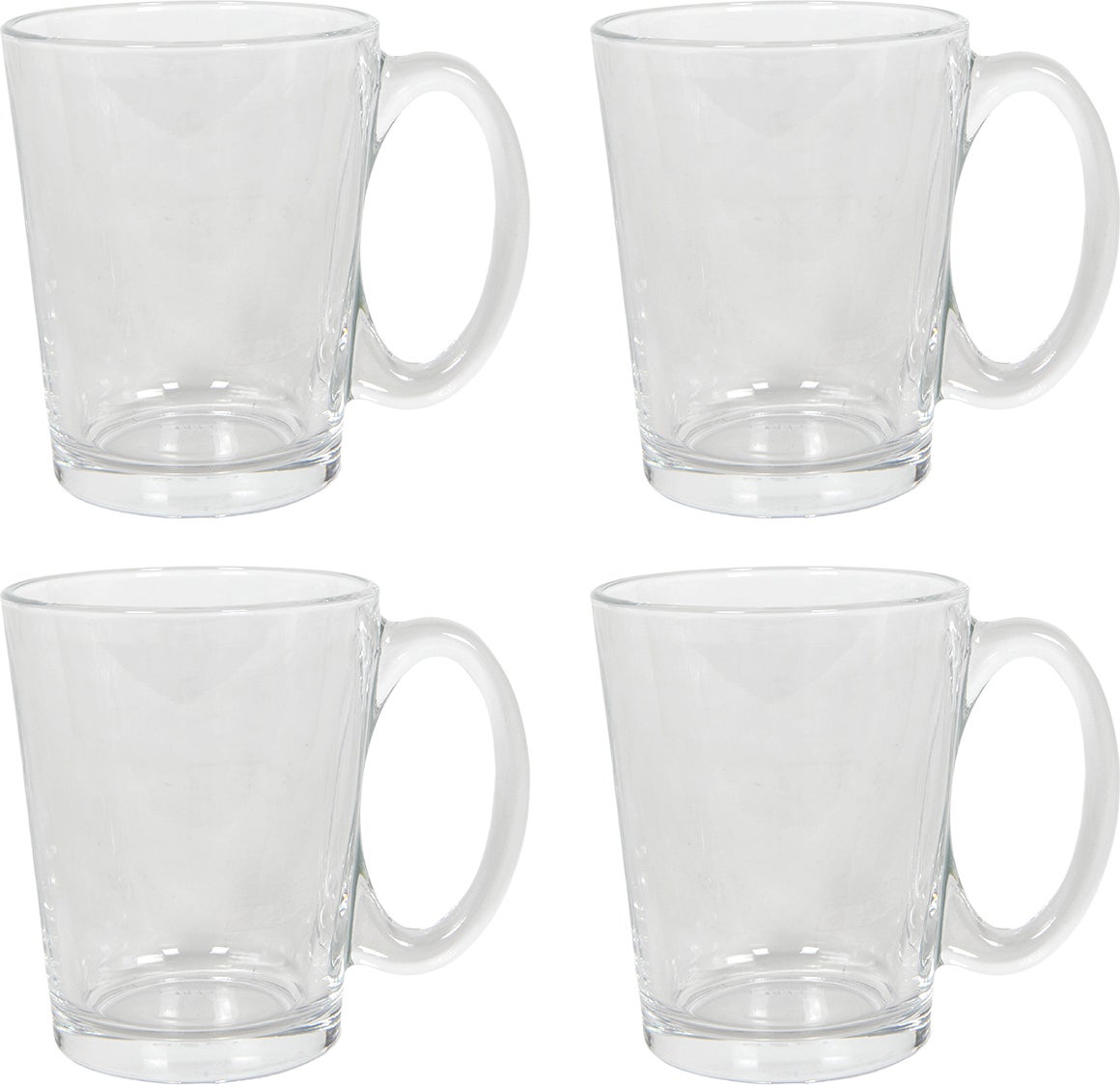 Drinkglas transparant D 8 H 10 cm 0,3 L 4 stuks