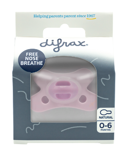 Difrax Fopspeen Natural 0-6 Maanden SE Rose Quartz 1ST