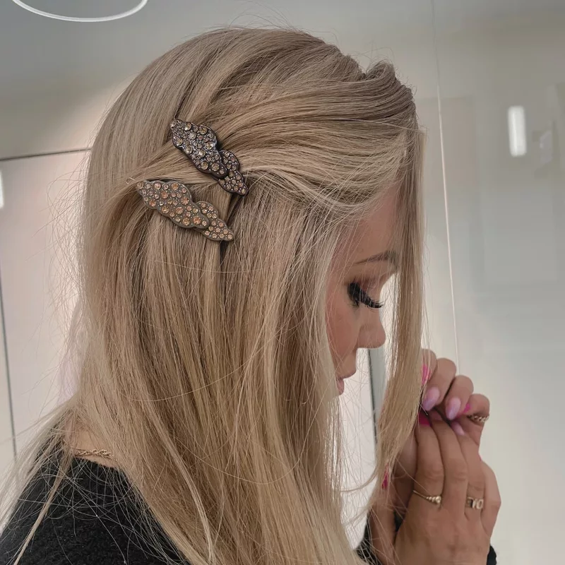 Beauty Flow Double Cloud Hair Clip - Brownie