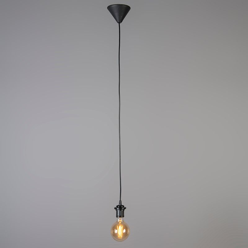 Retro hanglamp zwart 15 cm - Granny Frame