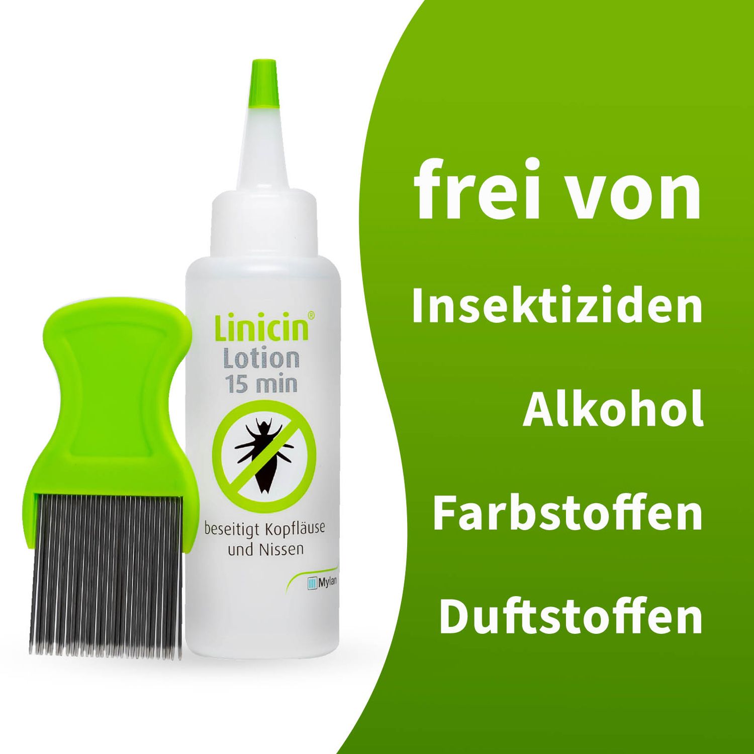 Linicin Lotion mit Läusekamm Läusemittel zur Behandlung von Kopfläusen