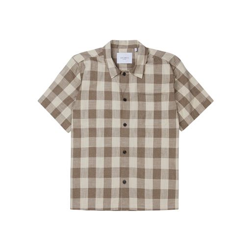 Les Deux Hank Buffalo Skjorte, Mountain Grey/Ivory, L