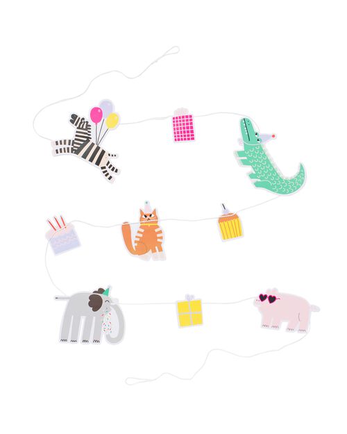 guirlande animaux festifs 2,50 m