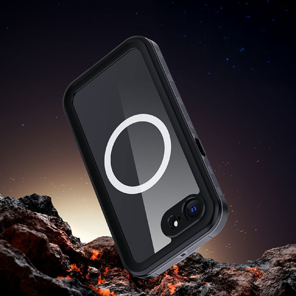 iPhone 16e MagSafe Wasserfeste Outdoor Schutz Hülle (IP68) - Schwarz
