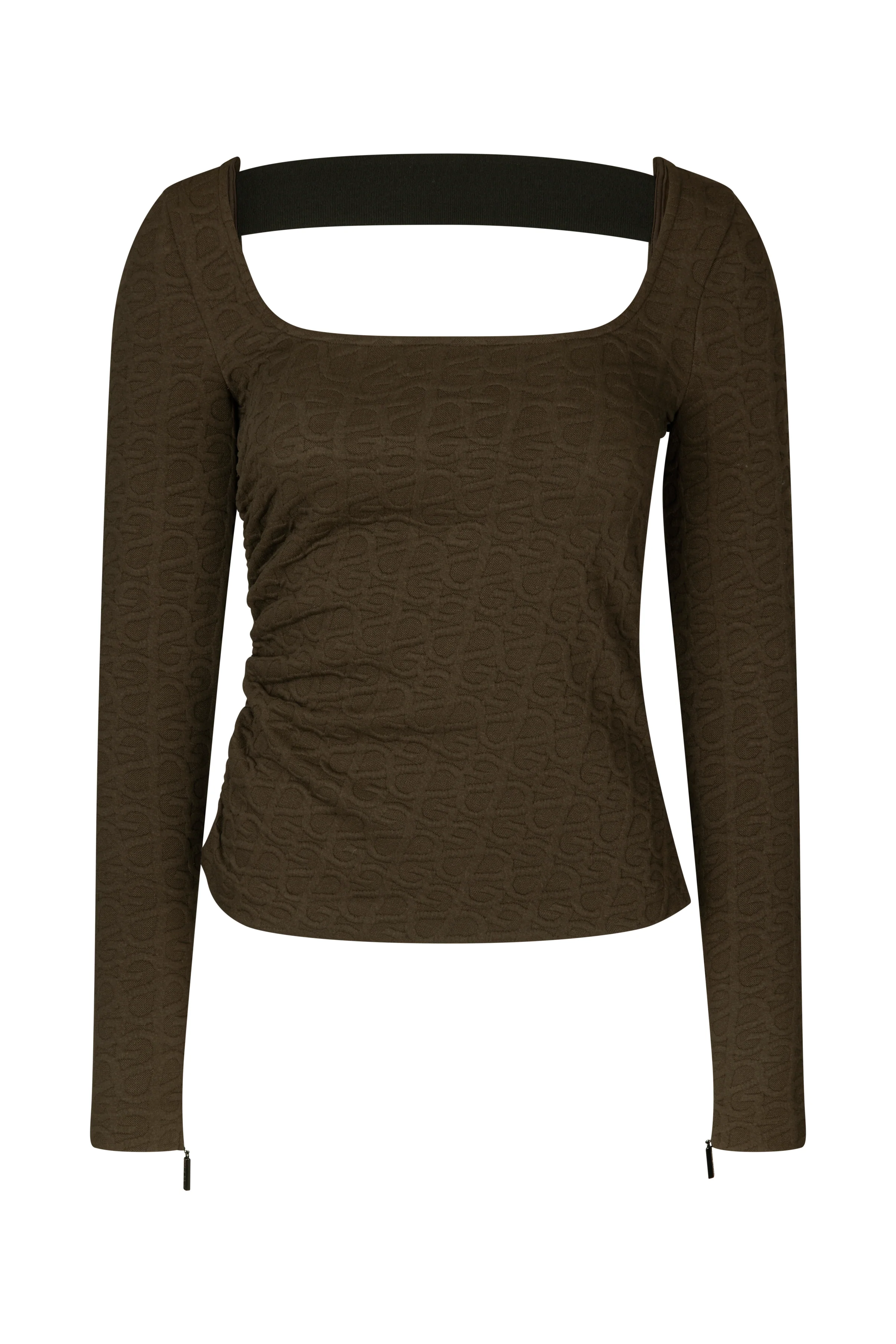 Stine Goya  Bowie 1831 Debossed Jacquard top - SG LOGO
