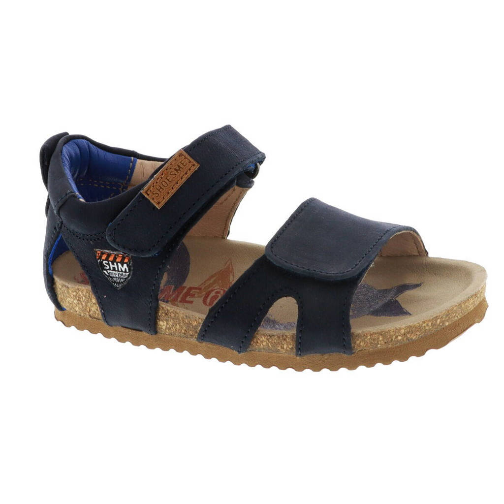 Shoesme BI21S096-Asuède sandalen donkerblauw