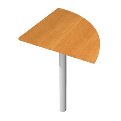 Angle de liaison à 90° pour Bureau Trend (pied non inclus) - noyer