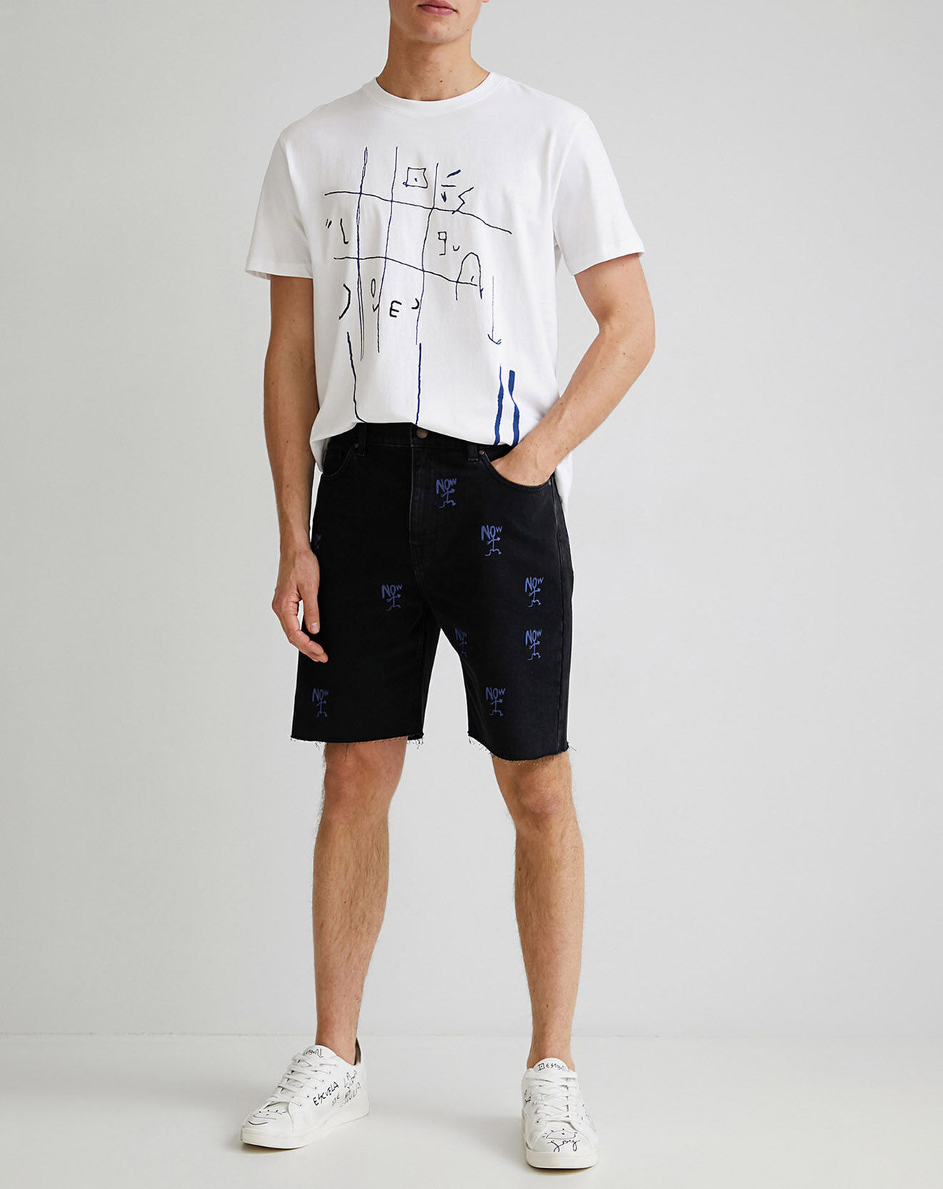 Desigual Short en jean Hugo noir