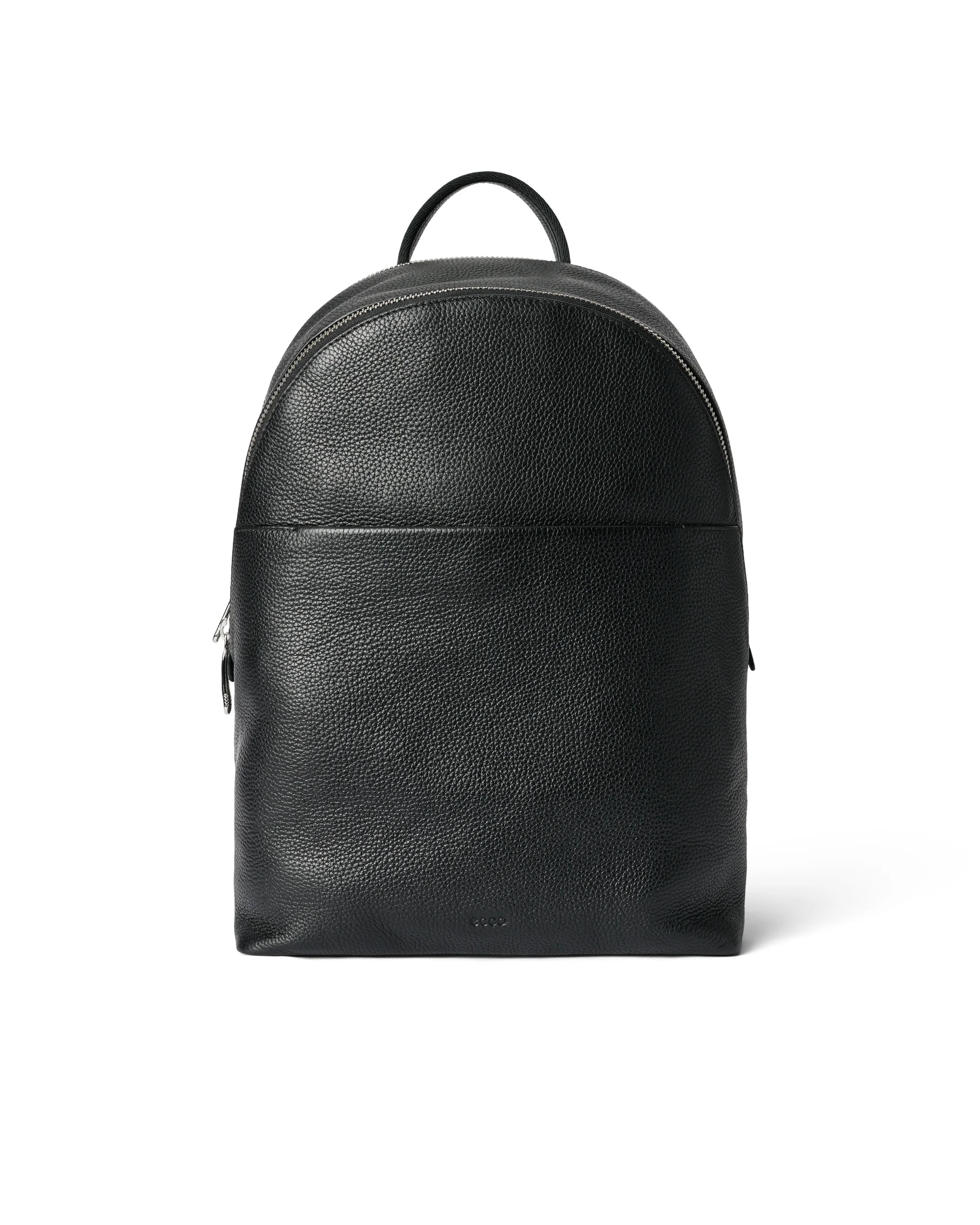 ECCO Round Pack Rucksack aus Leder Schwarz 43X30X17 cm