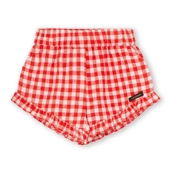 A Monday in Copenhagen Short Pearl Vichy Coton Bio | Rouge