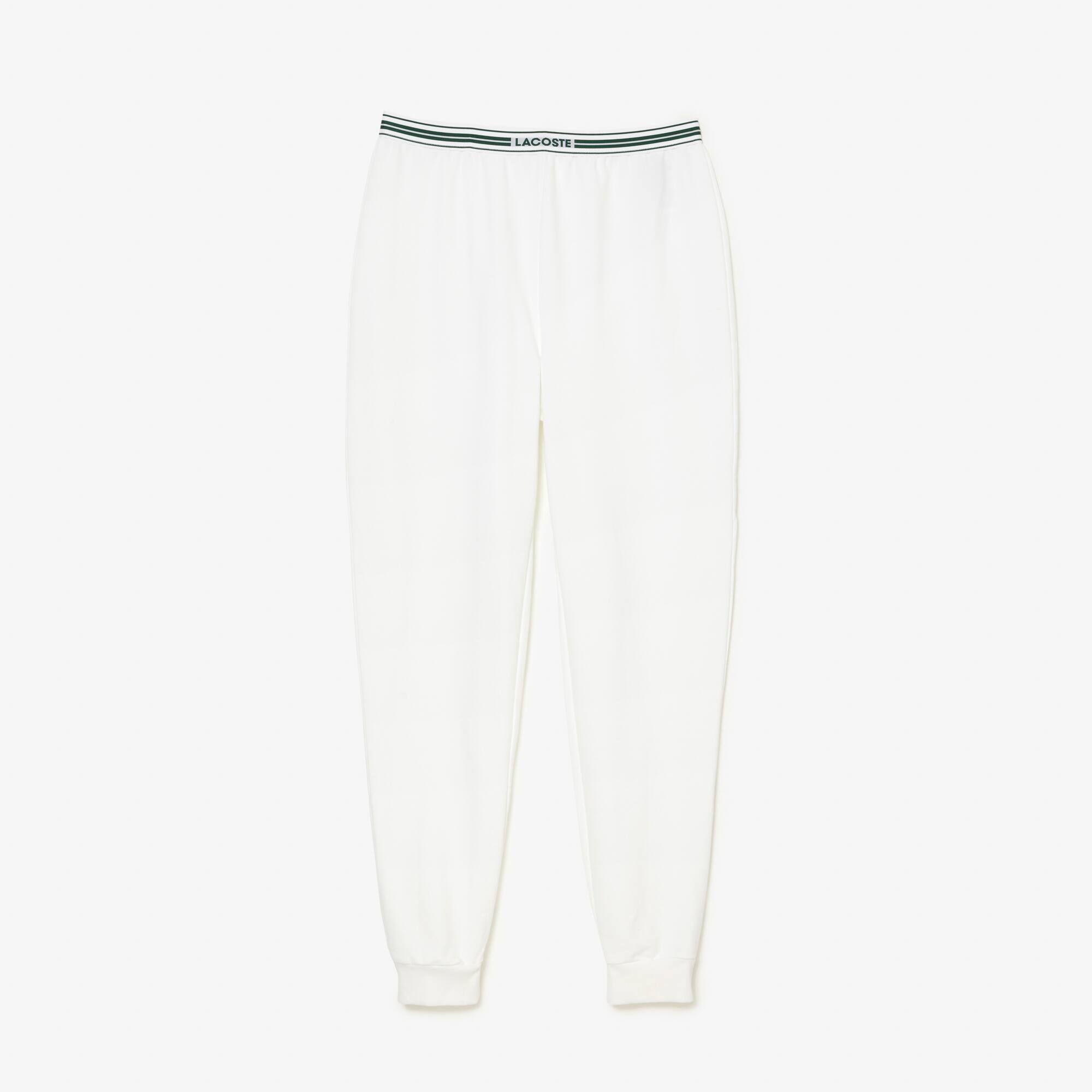 Pantalon de survêtement d'intérieur en coton Vêtements d’intérieur & de nuit - Blanc - Lacoste - Femme