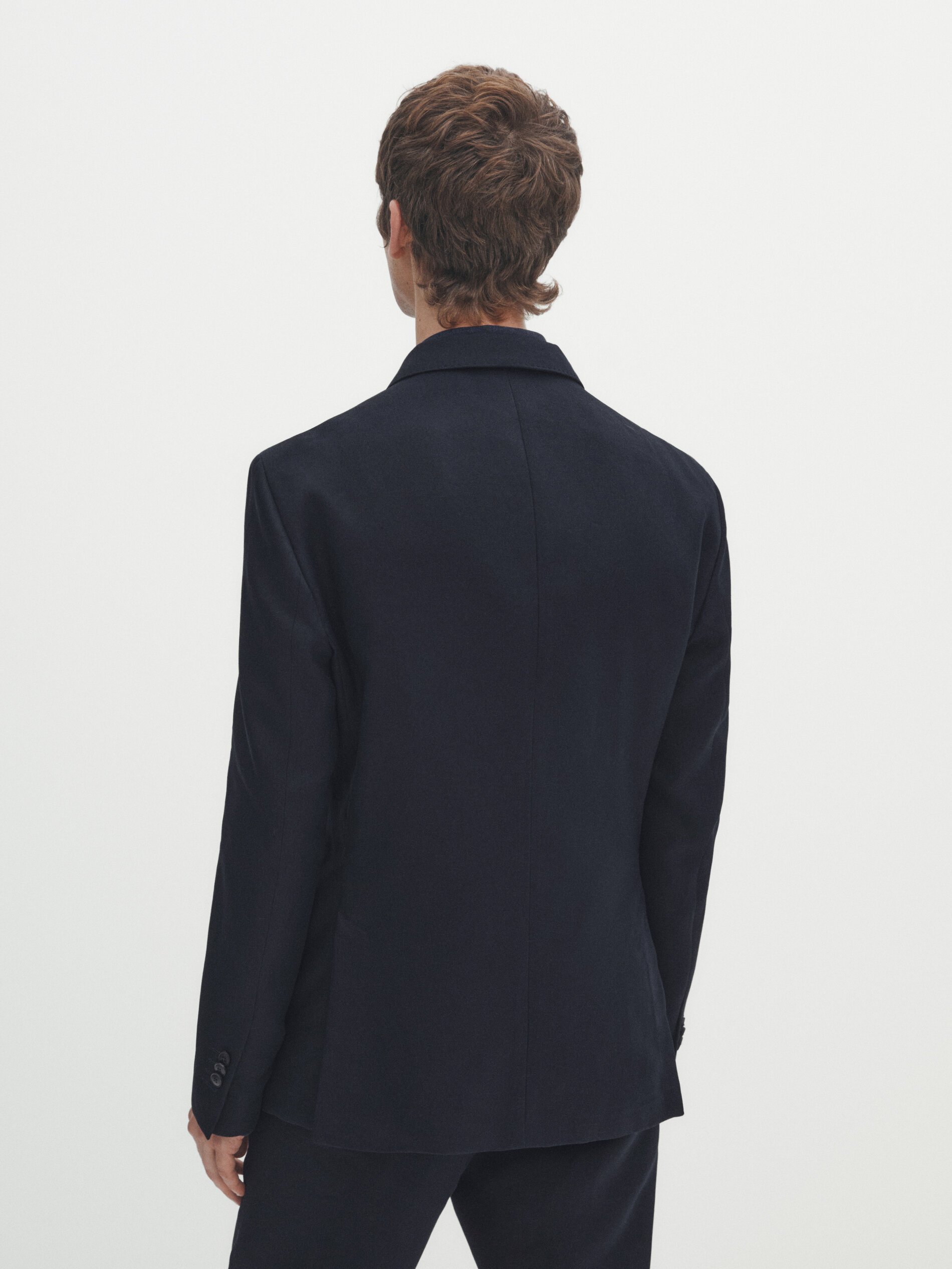 Americana traje azul marinho 100% lino - AZUL MARINO
