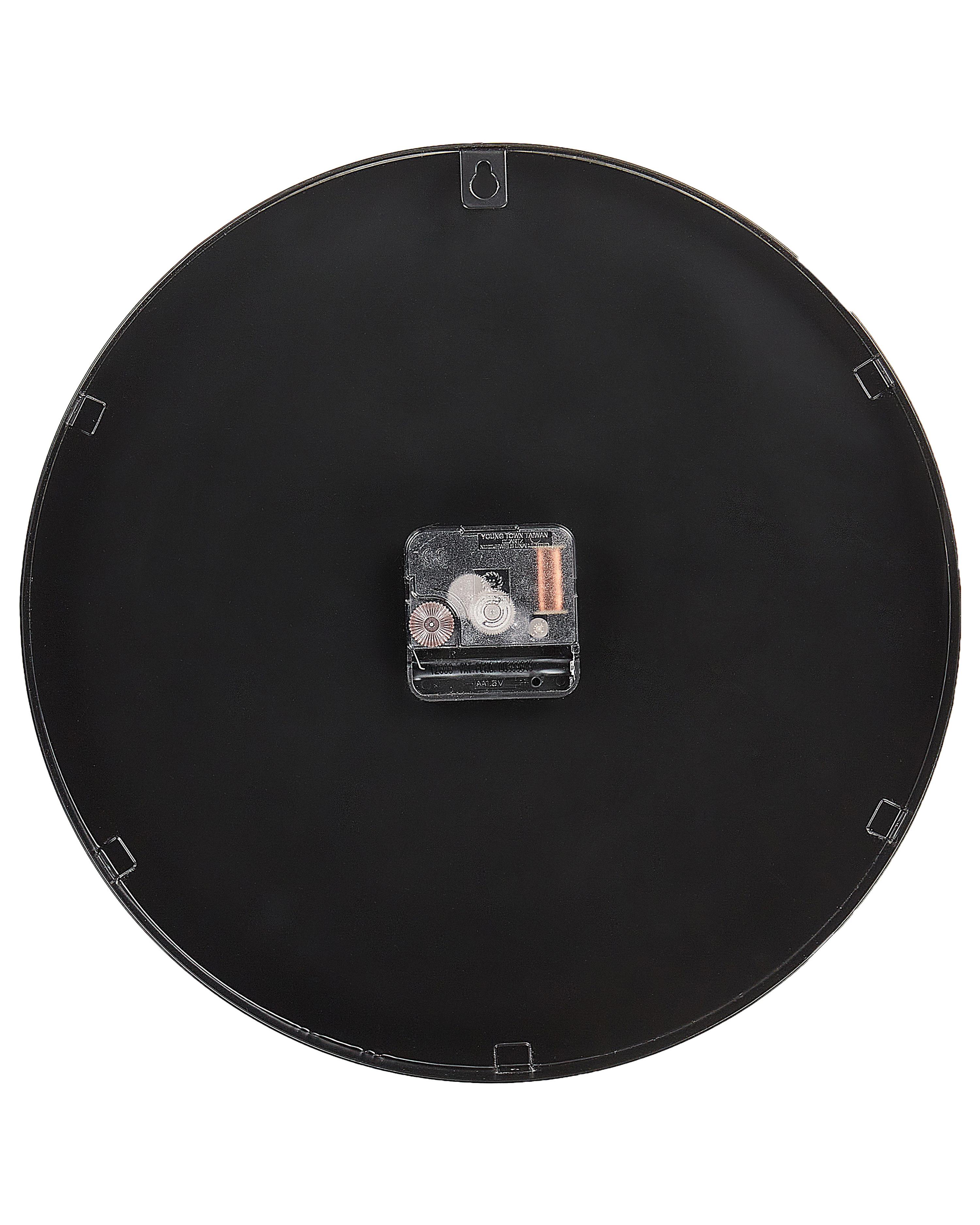 Wandklok CLUSES 30 cm Metaal Zwart
