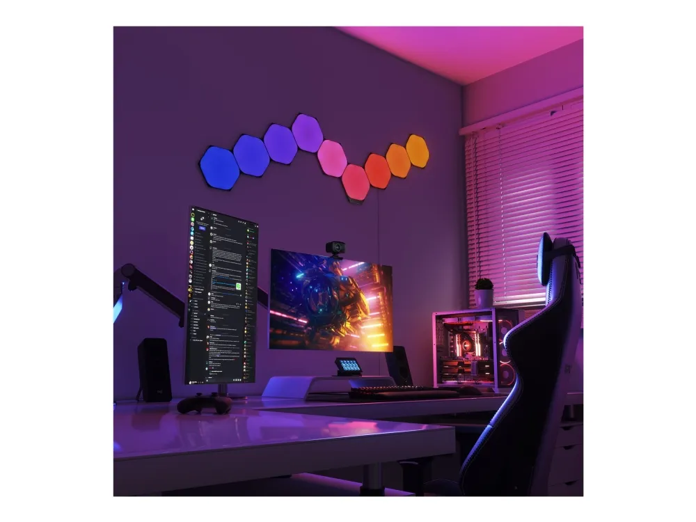Nanoleaf Shapes Starter Kit - Lyspanelsæt - LED - hexagon - sort
