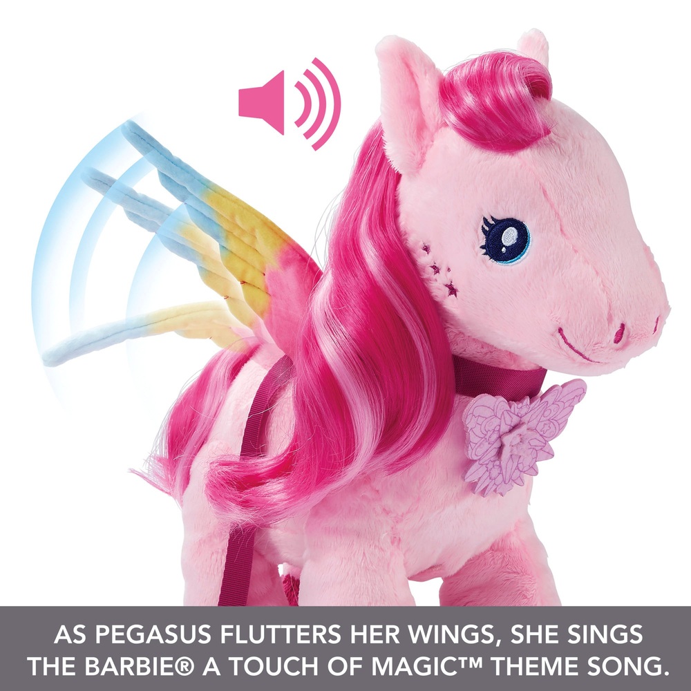 Barbie Touch of Magic Walk & Flutter Pegasus Plüschtier mit Geräuschen