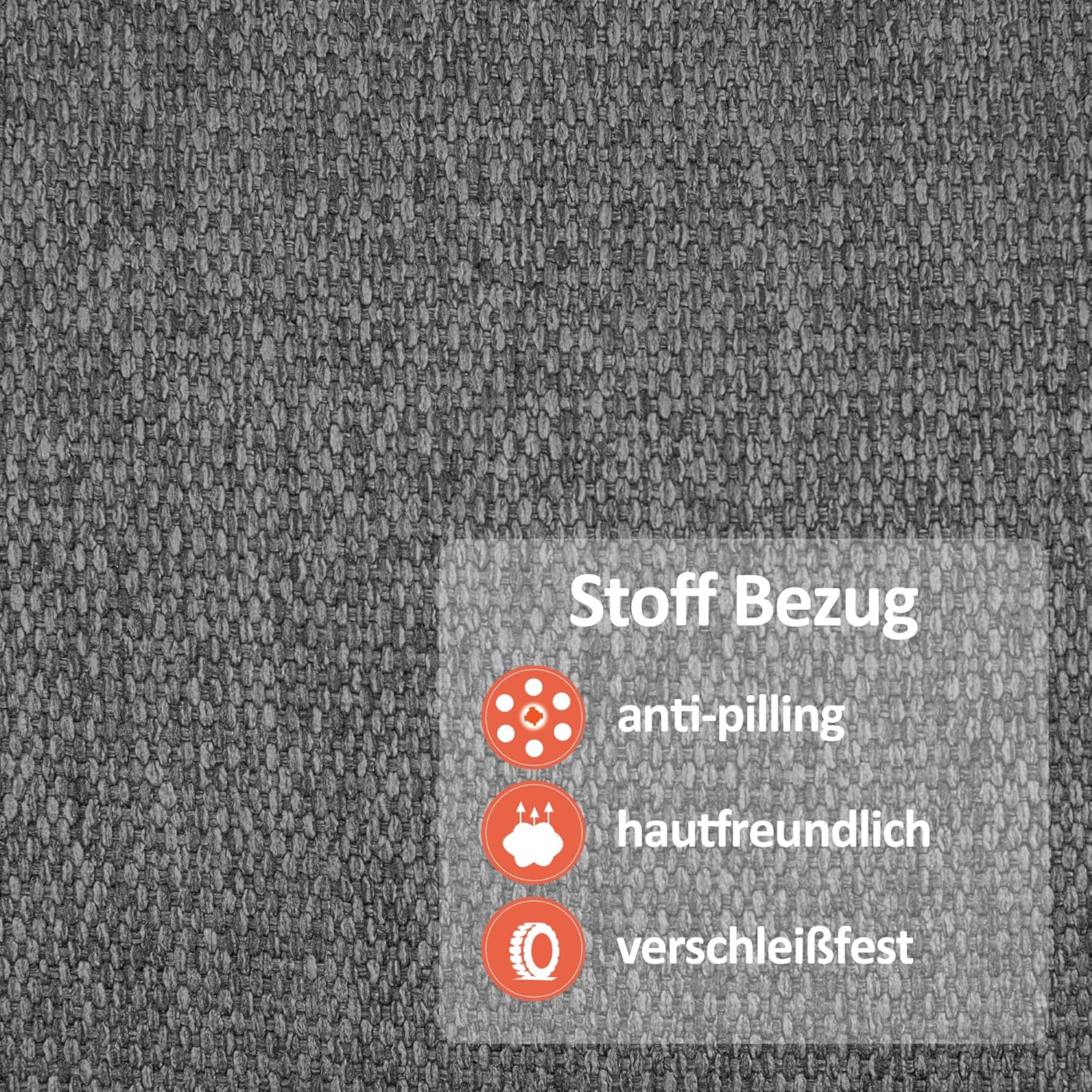 M MCombo Elektrisch Relaxsessel Massagesessel Fernsehsessel Liegefunktion Vibration Heizung 7061 neues Modell, Ergonomisch (Grau-Stoff)