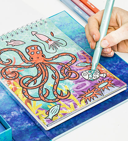 Tiger Tribe Buntstifte-Set - Shimmer Malset - Sea Life