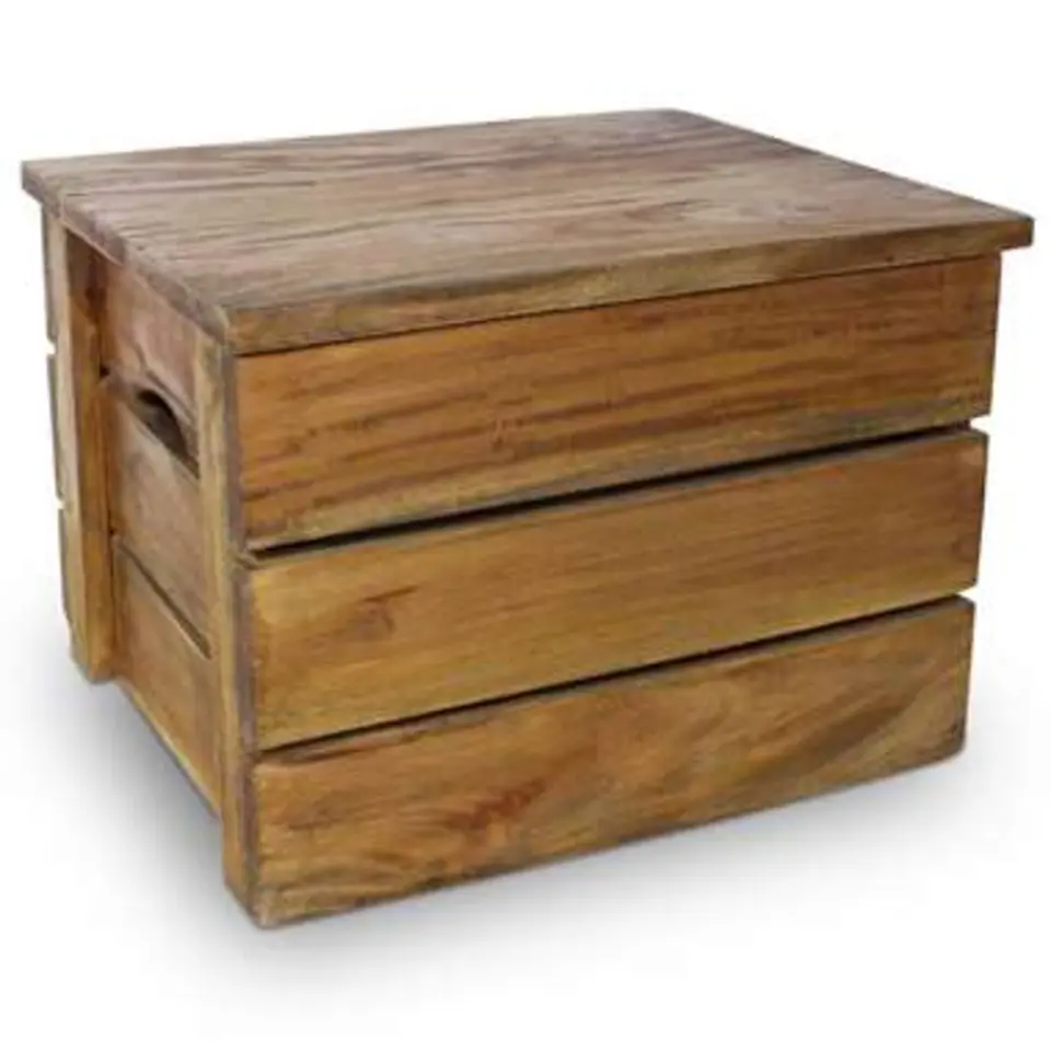 vidaXL - Opslagkrat - Bruin - Hout