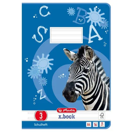 Herlitz Heft A4 Lin. 3 FSC-Mix liniert, 16 Blatt