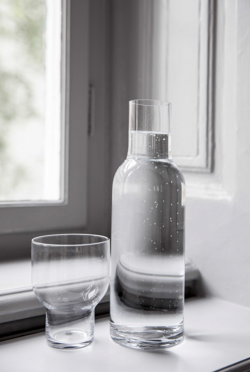 Audo Copenhagen Bottle karaf 1L transparant/messing