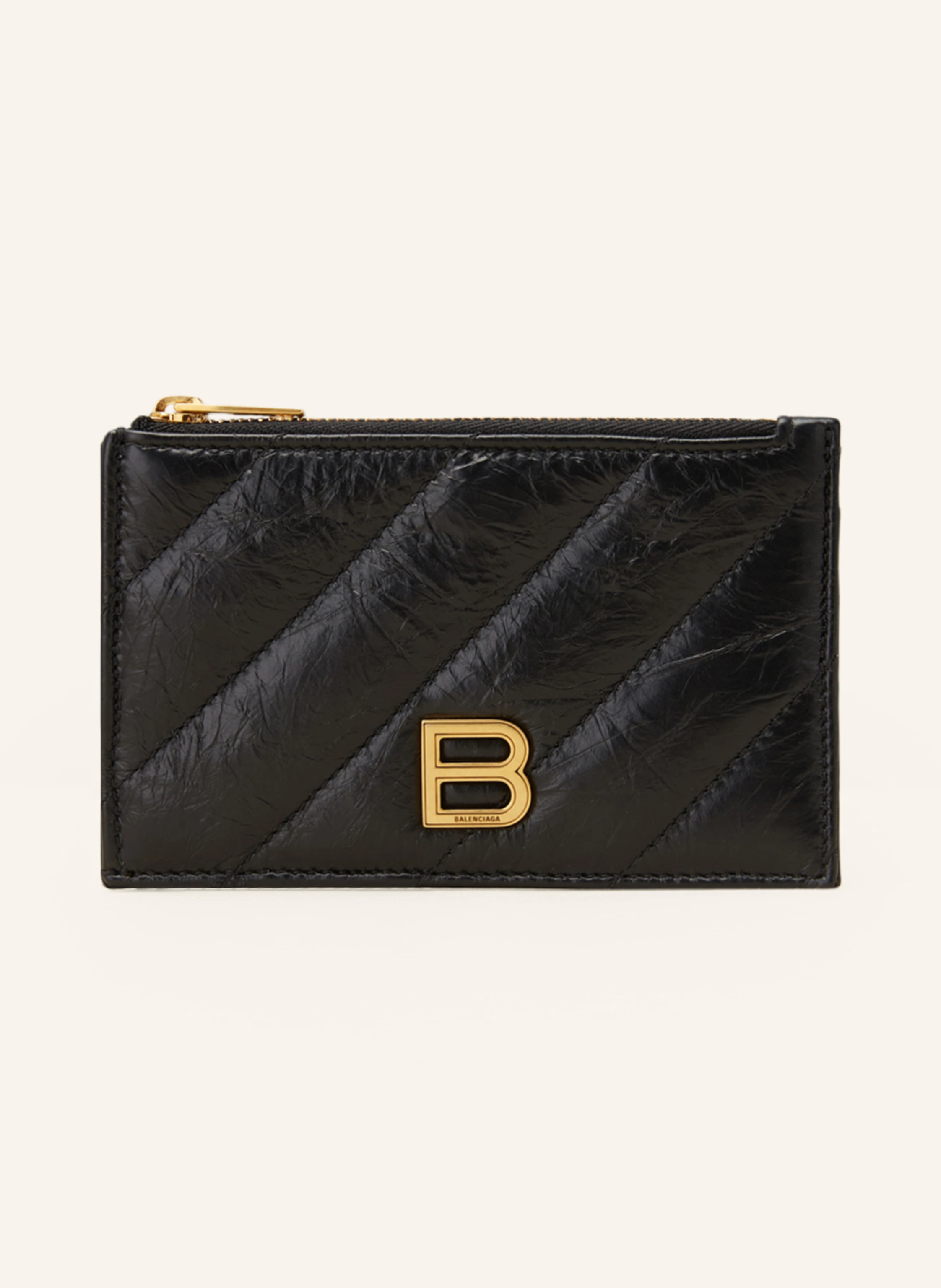 BALENCIAGA Kartenetui CRUSH mit Münzfach