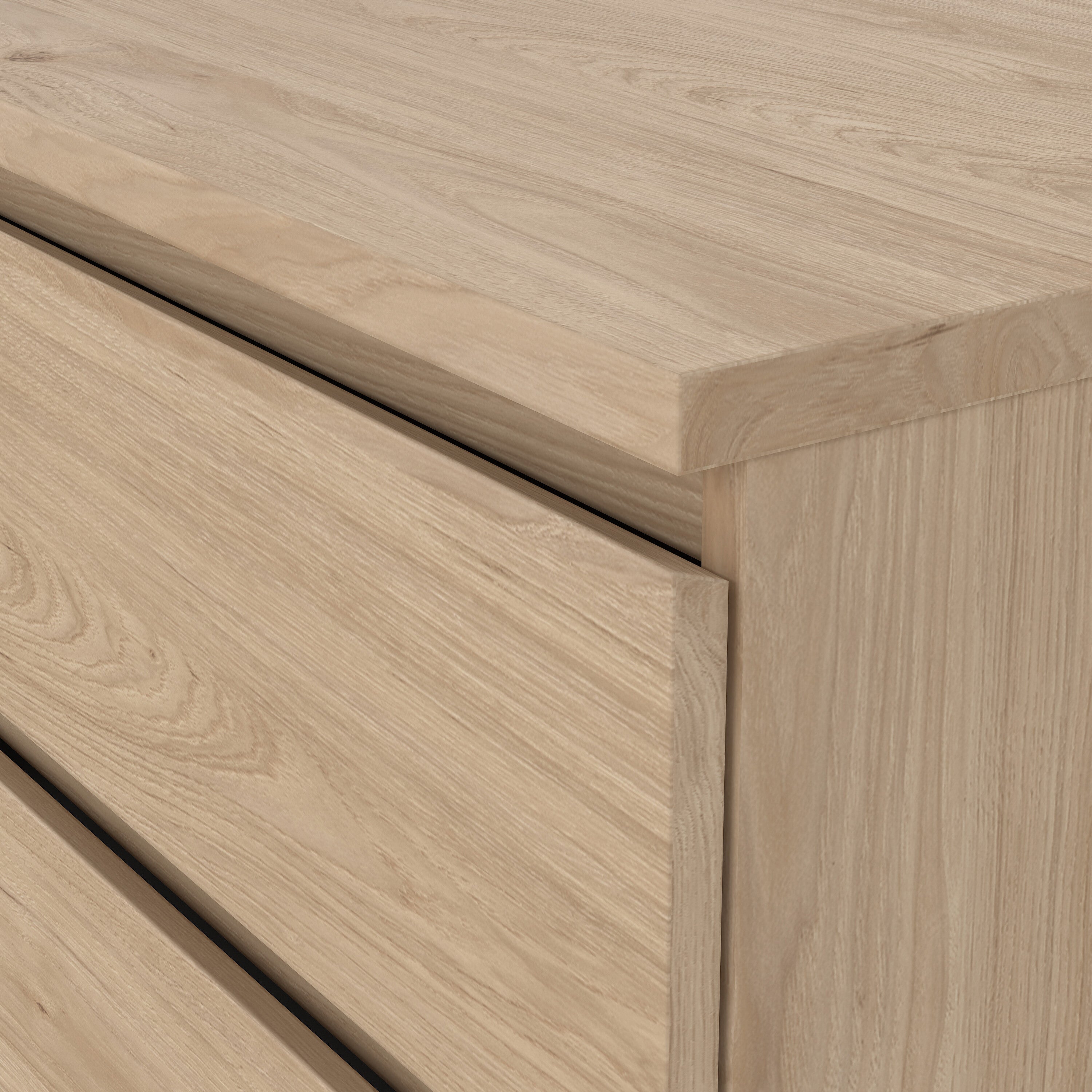 by fonQ basic Slide Ladekast - 6 lades -  Eiken
