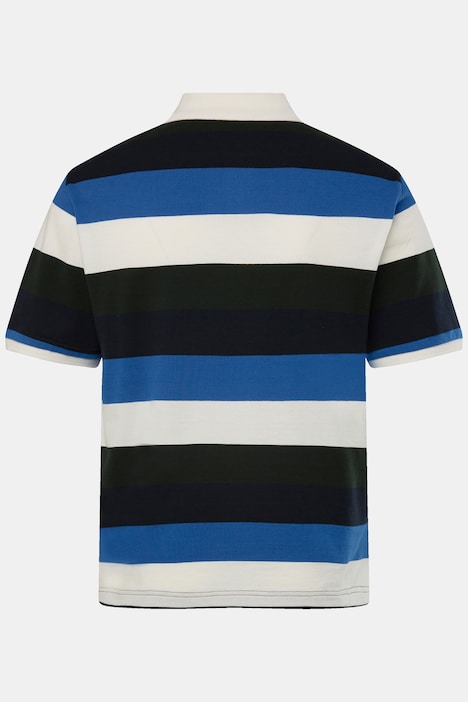 JP1880 Polo-Shirt, Halbarm, Piqué, Ringel, bis 8 XL