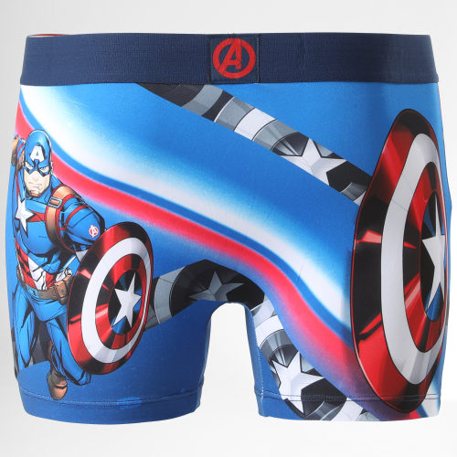 Boxer Captain America Bleu
