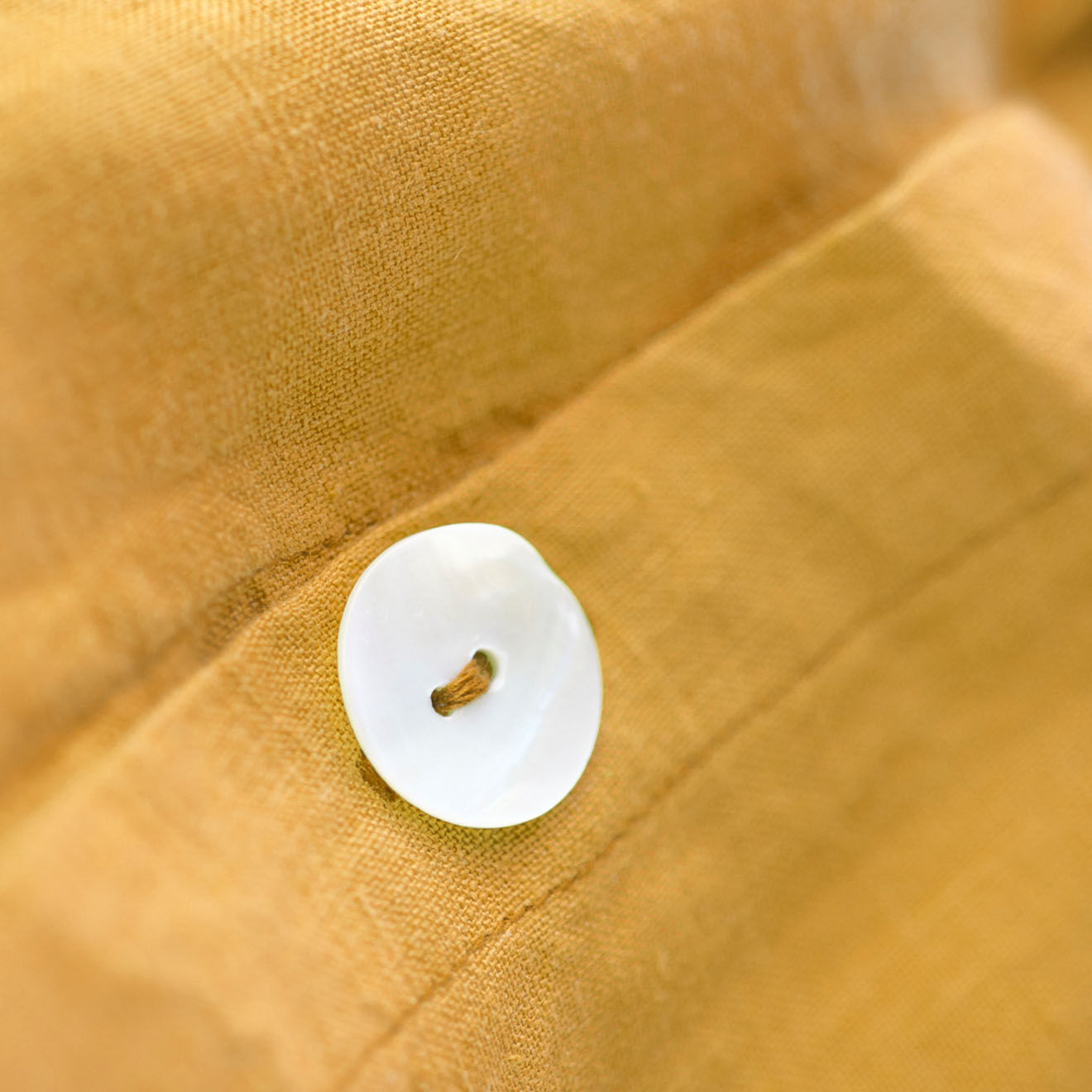 Febronie Housse de couette 100% Lin lavé Hortense jaune