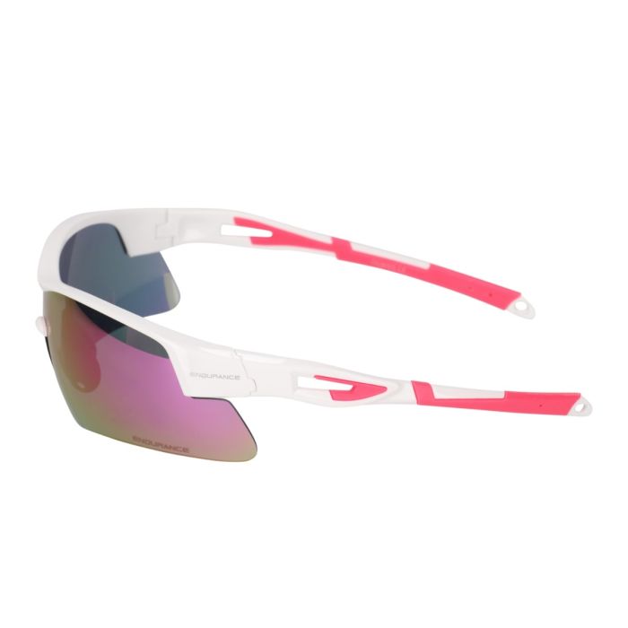 Endurance Unisex Solbriller Jacque Half-Frame Sports Glass Hvid