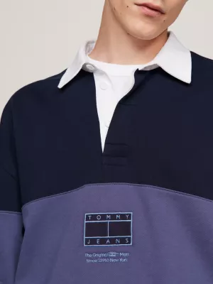 Camisa de rugby tonalmente texturizada