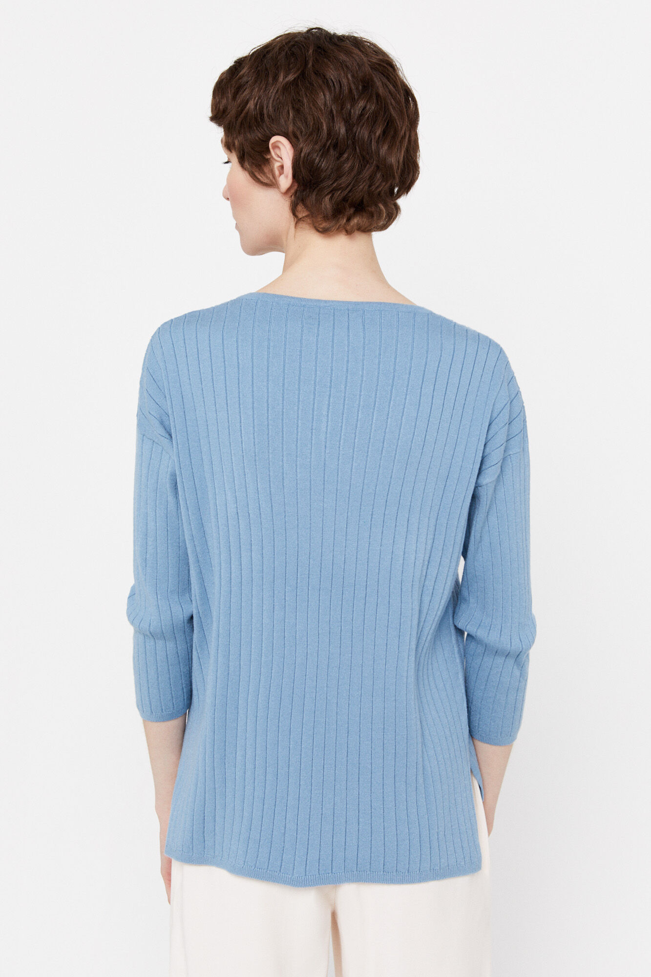 Camisa de viscose Ecovero - Estampado azul