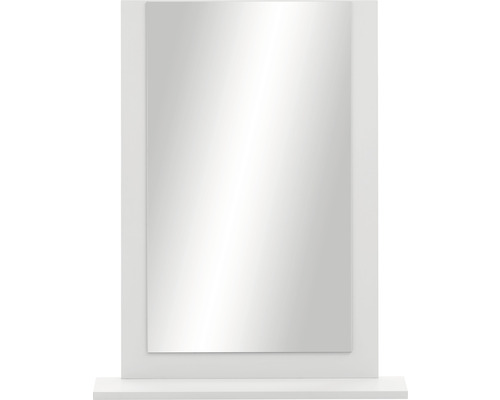 Badkamerspiegel met planchet, meubelpartner Jonte, BxHxD 60x77,1x12,5 cm, krijtwit