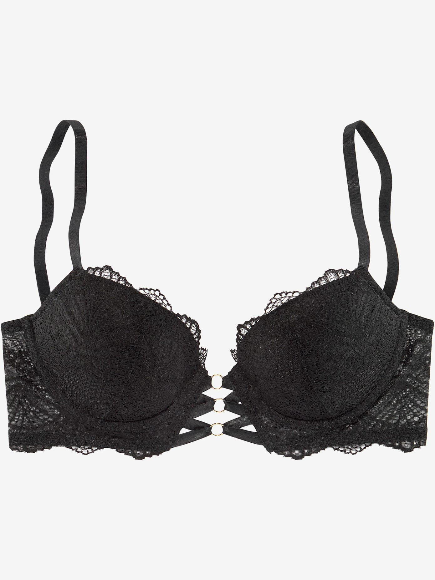 Soutien-gorge push-up féminin avec laçage décoratif