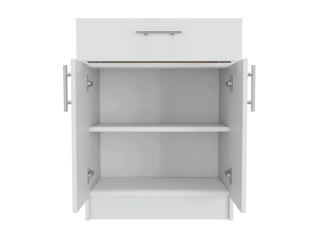 Armoire garde-manger en mélamine, avec tiroir sur rail métallique, 85.09 cm X 59.94 cm X 40.38 cm, Multicolore