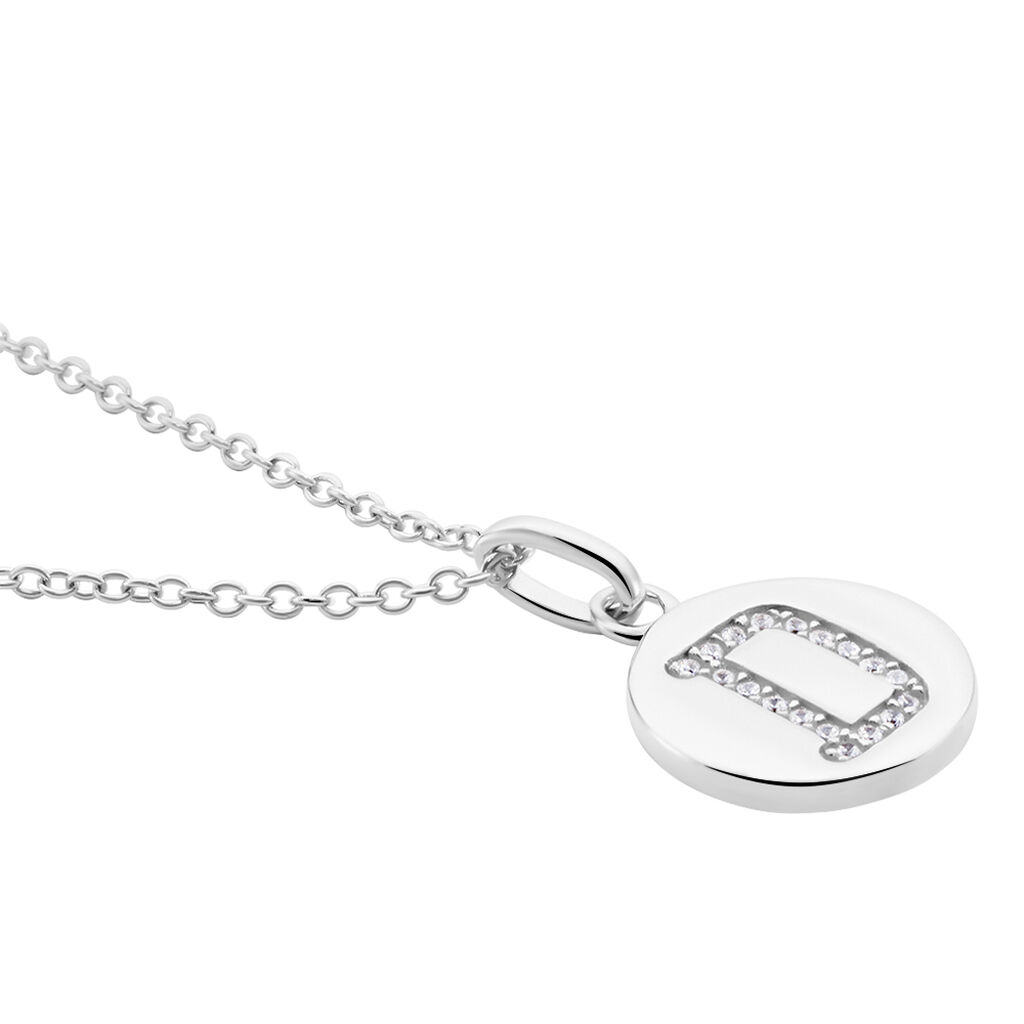 Collier Argent Eugenien Oxydes De Zirconium