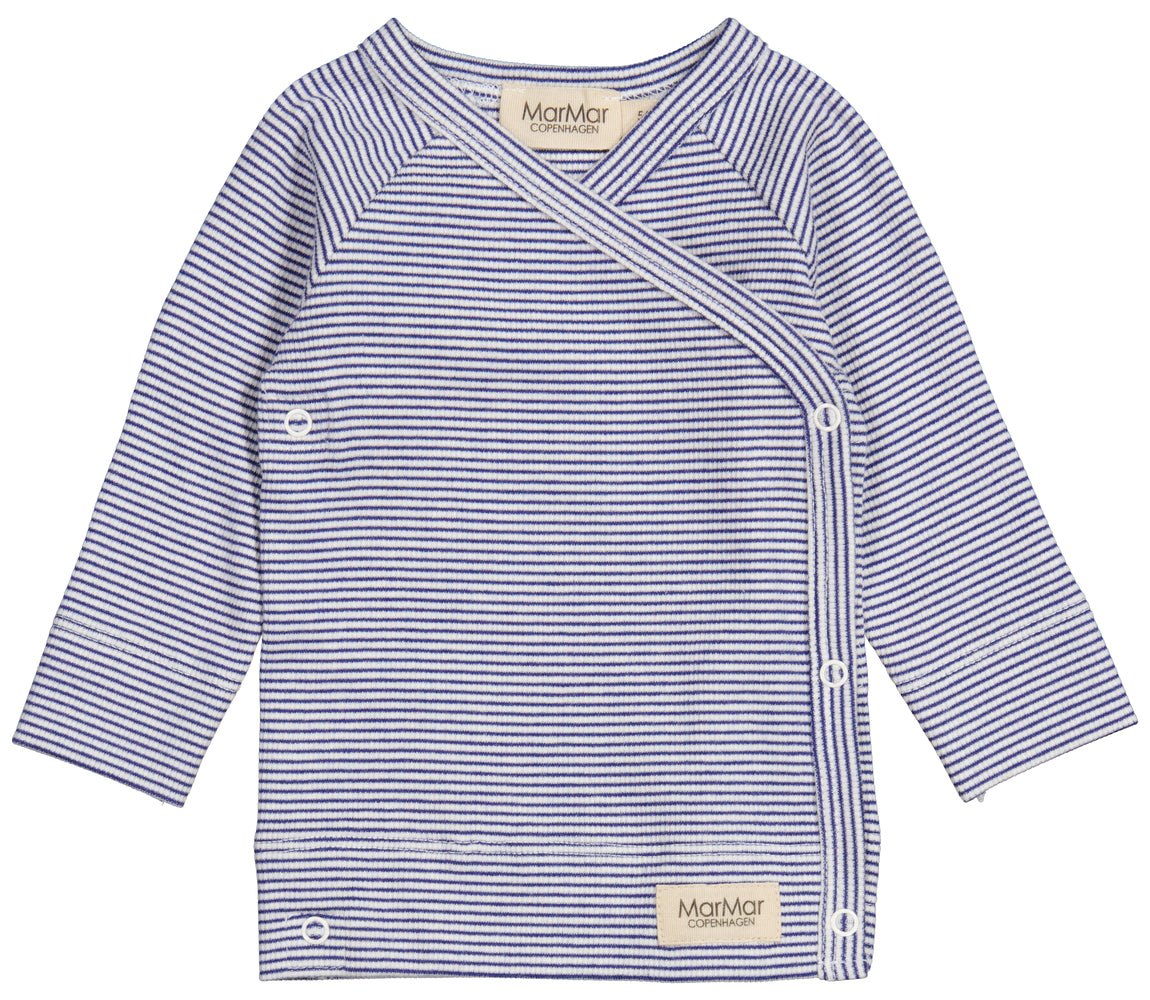 Tuti Wrap LS, Bluse - Blue Stripe