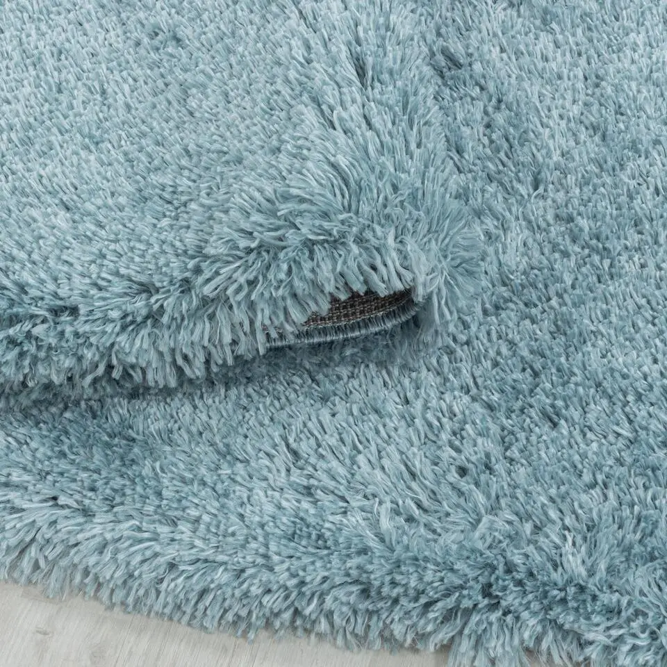 Pearl Soft Hoogpolig Vloerkleed Blauw - 200x290 CM