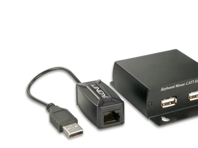 LINDY USB Keyboard and Mouse Extender - Tastatur- / musforlænger - USB - op til 300 km