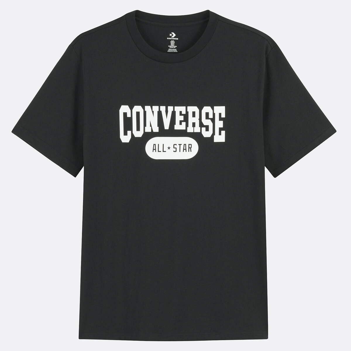 CONVERSE<br>Camiseta de manga curta, logo retrô