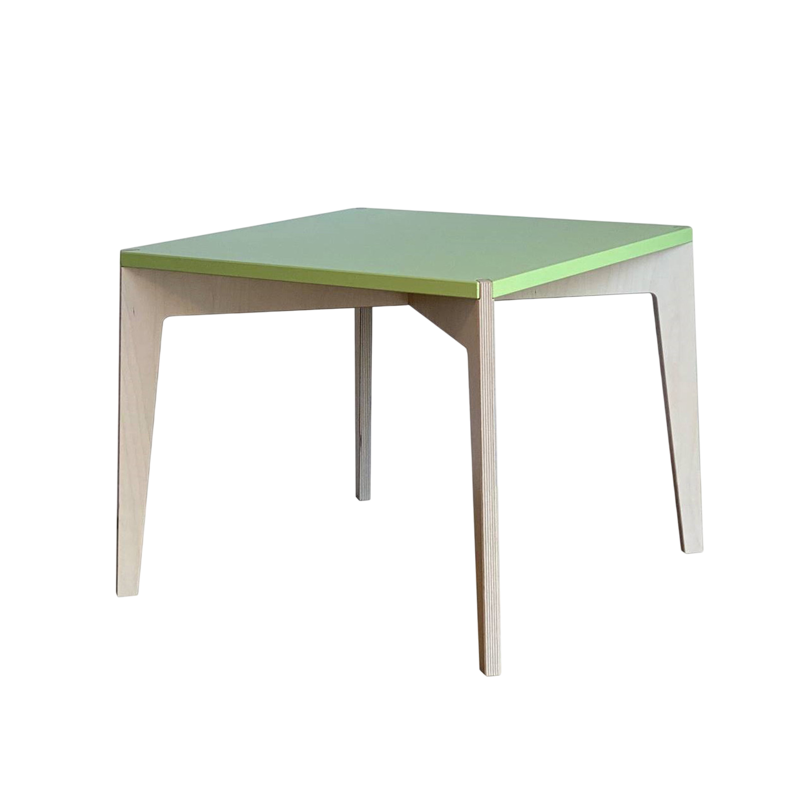 Kombiset, 1 Spieltisch quadratisch, 2 Hocker (Farbe wählbar)